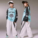 子供用 キッズ 服 ストリート ヒップホップ ダンス パフォーマンス 衣装 スウェット セットアップ おしゃれ ファッション ラフ グループ 速乾 かっこいい 女の子 男の子