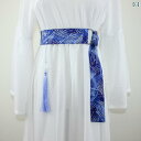 帯ベルト サッシュベルト レディース ガードル チャイナ風 中華スタイル レトロ 中華伝統柄 鶴 錦鯉 波 古典柄 タッセル ベルト通し バックル ダブル リング 取り外し可能 アート 和装 民族衣装 伝統 装飾