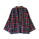 ジャケット 古風 レディース ファッション 改良 ストラップ 綿 チェック柄 漢服 ショートコート 春秋 チェック柄 フリーサイズ