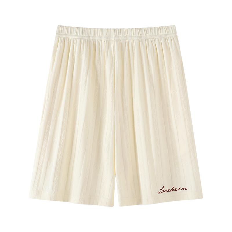 レディース パジャマ パンツ 綿 薄手 夏 短丈ショーツ ゆったり 大きめサイズ 快適 ラグジュアリー ルームウェア