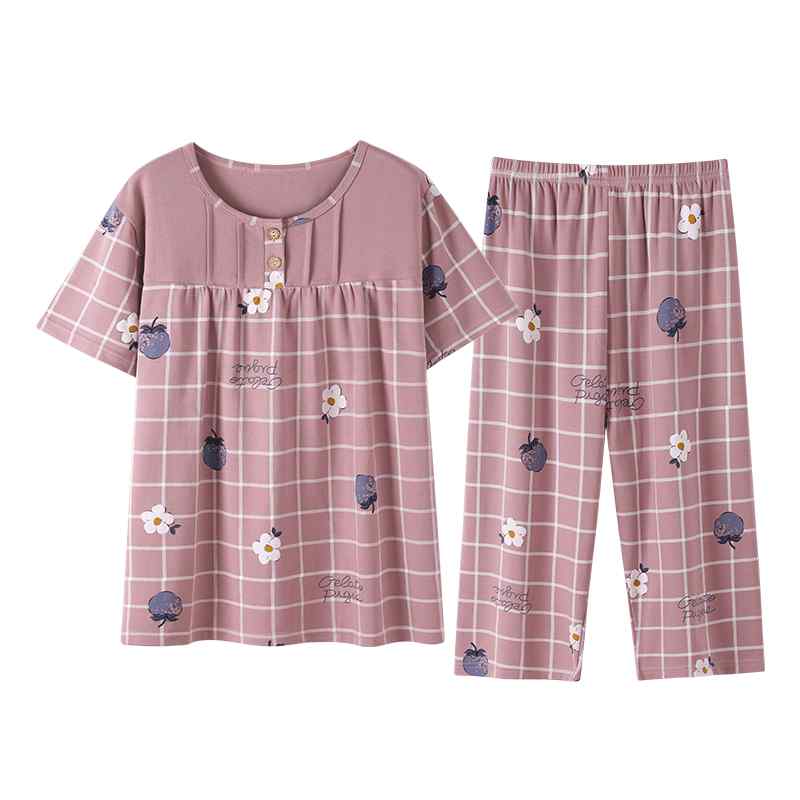 半袖 パジャマ セット レディース 夏 薄手 クロップドパンツ ラグジュアリー ルームウェア 快適