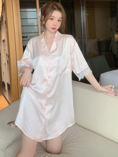 レディース 夏 魅惑的 セクシー パジャマ ゆったり ワンピース シャツ ナイトガウン 冷感 薄手 レディース 夏 魅惑的 セクシー パジャマ ゆったり ワンピース シャツ ナイトガウン 冷感 薄手