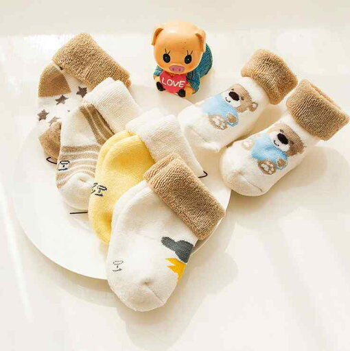 赤ちゃんグッズ ベビーアイテム 靴下 ソックス 厚手 春秋冬 かわいい モチーフ 柄 5足組 ピンク パープル ブルー 赤ちゃんグッズ ベビーアイテム 靴下 ソックス 厚手 春秋冬 かわいい モチーフ 柄 5足組 ピンク パープル ブルー