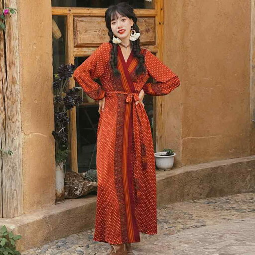 砂漠 エキゾチック ドレス 女性 夏 北西部 日焼け防止 ビーチ スカート 旅行 vネック ロング ワンピース 砂漠 エキゾチック ドレス 女性 夏 北西部 日焼け防止 ビーチ スカート 旅行 vネック ロング ワンピース