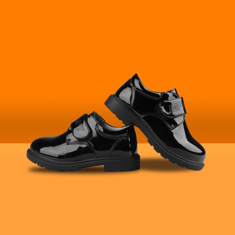 靴 シューズ キッズ 子供 おしゃれ ボーイズ レザーシューズ ブラック ソフトソール 春秋 英国風 夏 パフォーマンス ラウンドトゥ