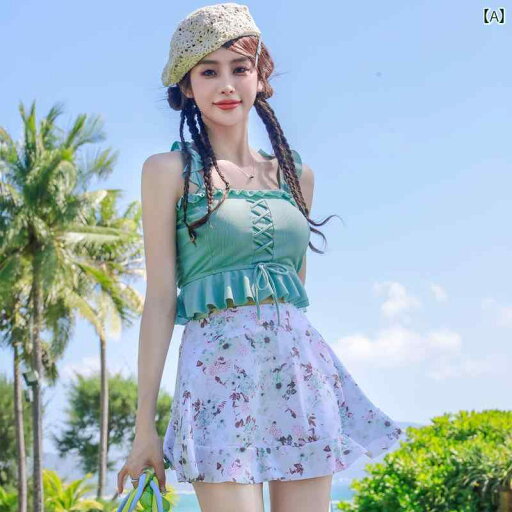 水着 レディース 夏 ビーチ リゾート 洋服見え かわいい 女性 スカート分割 花柄 胸パット有り ワイヤー無し 温泉 セパレート 2点セット さわやか スタイル 水着 レディース 夏 ビーチ リゾート 洋服見え かわいい 女性 スカート分割 花柄 胸パット有り ワイヤー無し 温泉 セパレート 2点セット さわやか スタイル