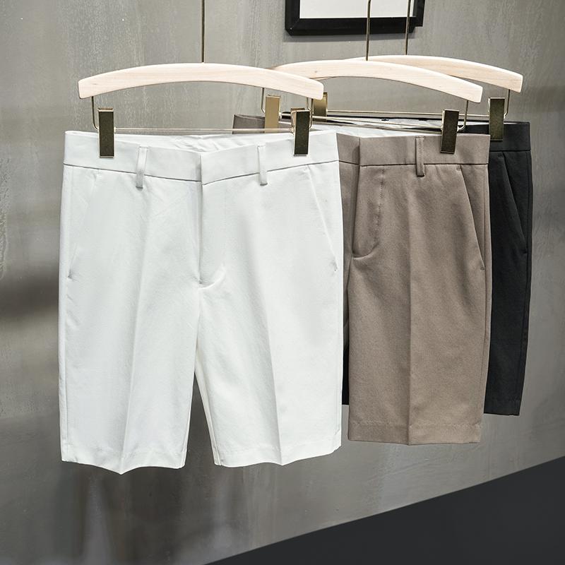 スラックス メンズ ファッション スーツ パンツ ハーフパンツ カジュアル フォーマル ズボン ボトムス ショート ストレート スリムフィット 夏 男性 紳士服
