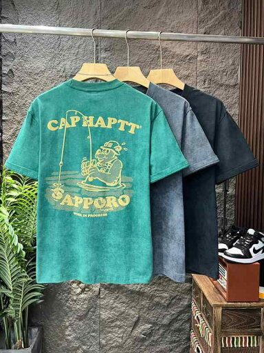 Tシャツ 半袖 高級感 グリーン コットン 着心地 快適 ニット トップス メンズ ファッション 夏 ゆったり カジュアル おしゃれ デザイン リラックス Tシャツ 半袖 高級感 グリーン コットン 着心地 快適 ニット トップス メンズ ファッション 夏 ゆったり カジュアル おしゃれ デザイン リラックス