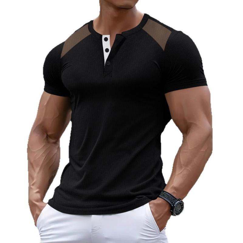 メンズ ファッション カジュアル アメリカン シンプル スリムフィット キレイ目 快適 万能 半袖 トップス