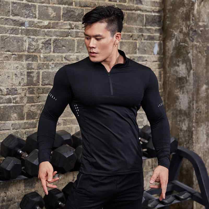長袖 トップス メンズ フィットネス タイツ 速乾 スポーツ シャツ 裏起毛 パーソナルトレーナー 夏