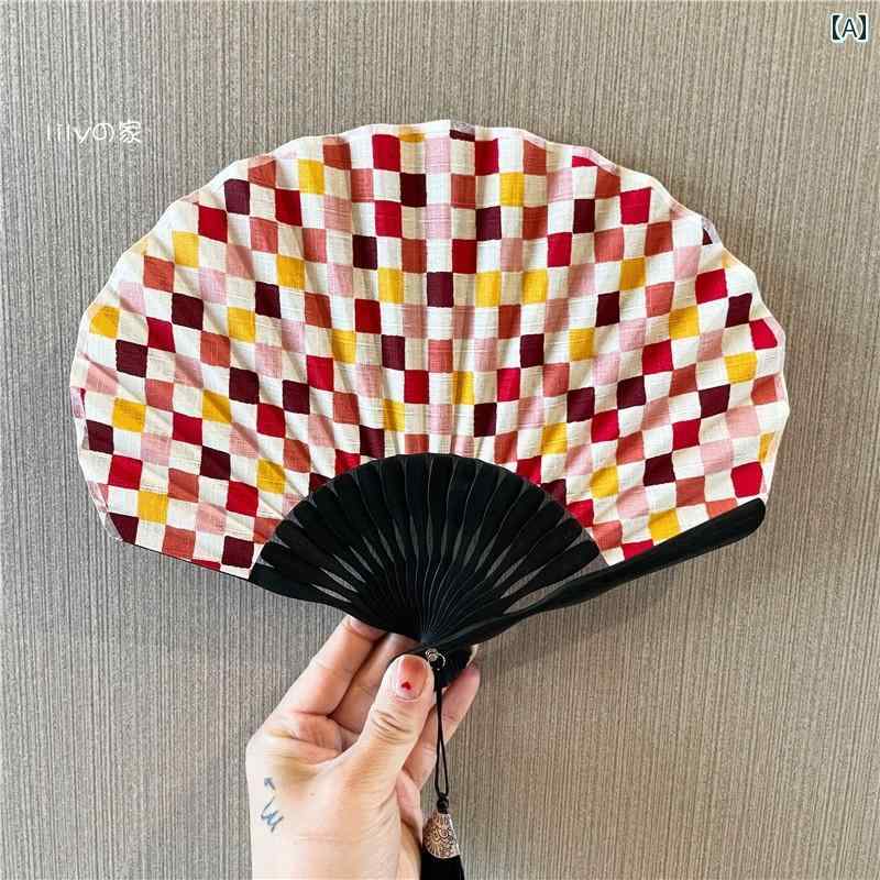 扇子 小さめ センス うちわ 6インチ 花柄 フラワー きれい 和風 レトロ 綿 ミニ 小型 夏 お祭り ポータブル 折りたたみ 漢服 チャイナ