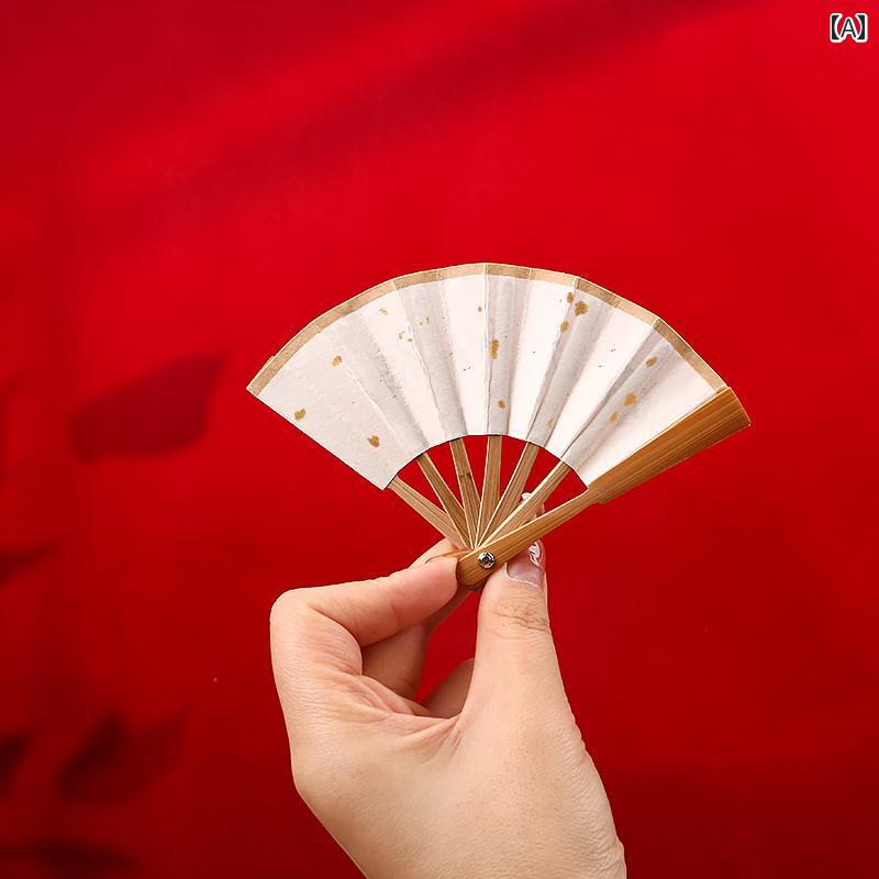 扇子 ミニサイズ 25インチ ミニ 小型 小さい 車 吊り下げ キーホルダー 飾り おもちゃ スマホ 竹 蘇