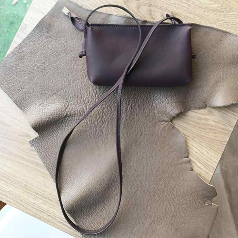 ショルダーバッグ シンプル 植物タンニンなめし おしゃれ エレガント 牛革 ワンショルダー カジュアル ..