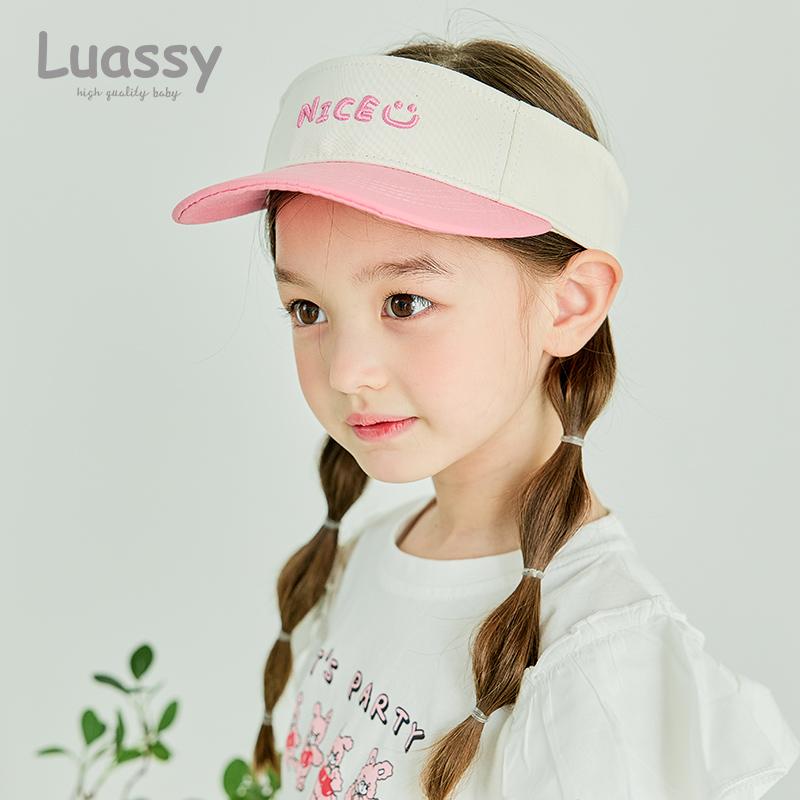 キッズ サンバイザー アウトドア レジャー 日除け 子供 女の子 男の子 帽子 ハット 日焼け防止 フリー..