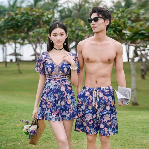 水着 カップル ペアルック レディース メンズ ビーチパンツ ネイビーブルー エスニッ柄 フローラル プリント 花柄 お揃い 半袖 ワンピース スカート フレア ハーフパンツ バカンス ビーチ リゾート 温泉 瘦せ見せ 水着 カップル ペアルック レディース メンズ ビーチパンツ ネイビーブルー エスニッ柄 フローラル プリント 花柄 お揃い 半袖 ワンピース スカート フレア ハーフパンツ バカンス ビーチ リゾート 温泉 瘦せ見せ