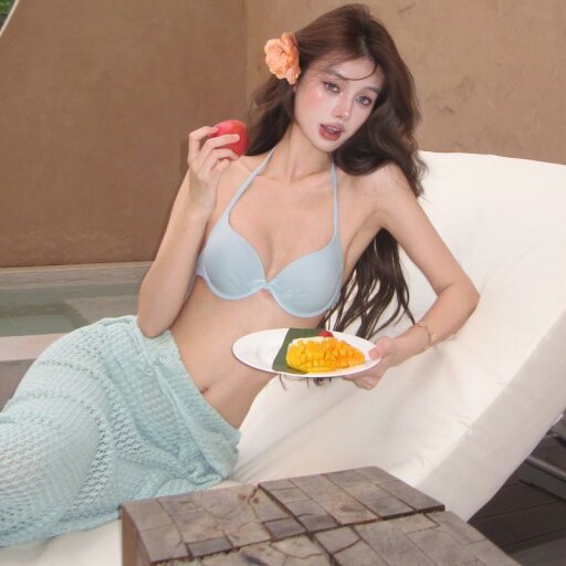 魅惑的 ミントブルー ニット素材 ロングスカート ビキニ お腹カバー ビーチ 水着 海外風 リラックス 体型カバー 無地 シンプル 透かし編み エレガント 爽やか 魅惑的 ミントブルー ニット素材 ロングスカート ビキニ お腹カバー ビーチ 水着 海外風 リラックス 体型カバー 無地 シンプル 透かし編み エレガント 爽やか
