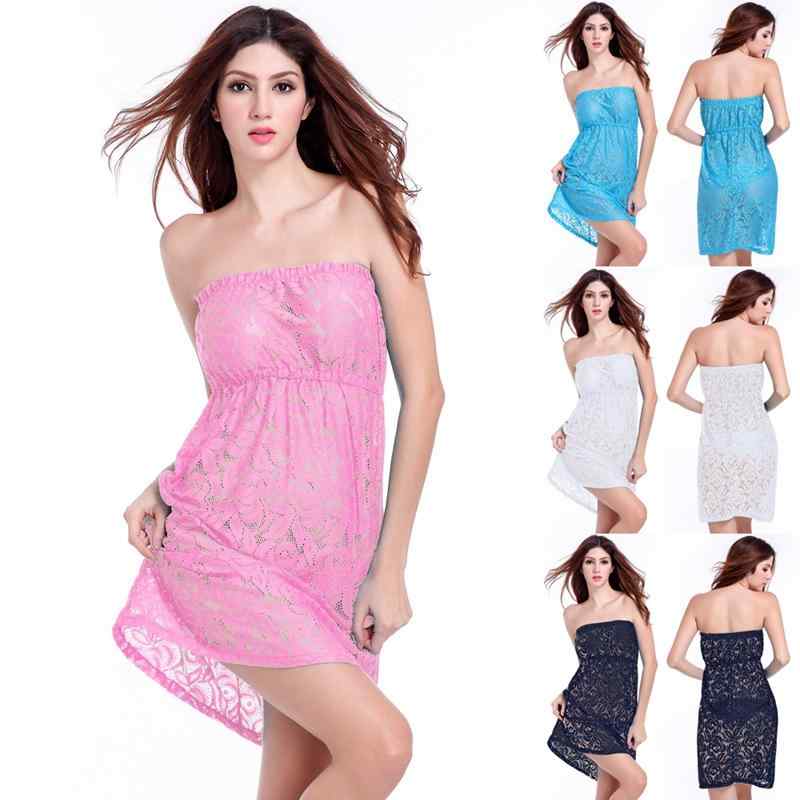 カバーアップ レース スカート ビーチ 魅惑的 ビキニ 水着 アウター シャツ チューブ トップ ファッション 透け感 セクシー 多目的