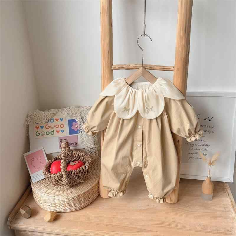 ロンパース ジャンプスーツ おしゃれ ファッション 赤ちゃん ベビー 春秋 韓国 綿 女の子 かわいい 二..