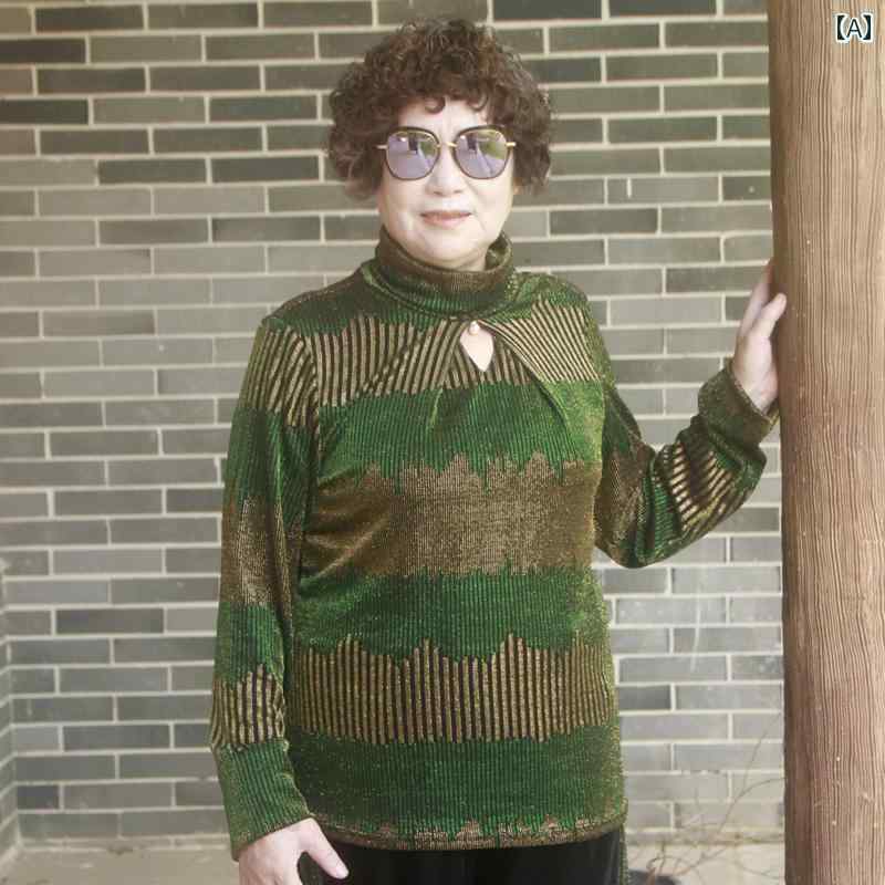 レディース 大きめサイズ 太った ママ 春秋 レイヤリング シャツ 明るい 高弾性 ゆったり 中年 高齢者 若見え リラックス トップス