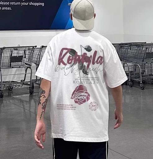 メンズ 半袖 Tシャツ 夏 ストリート カジュアル トップス ラウンドネック 若見えファッション リラック..