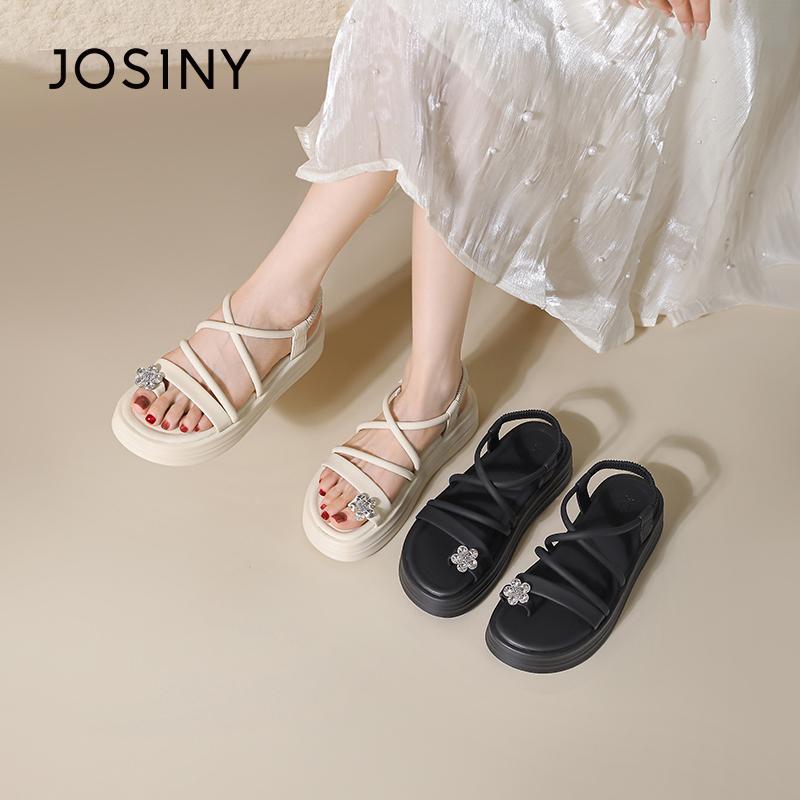 レディース 厚底 靴 サンダル 夏 アウトドア レジャー ビーチ おしゃれ 快適 ワンポイント 花 フラワー カジュアル 軽量 歩きやすい かわいい シンプル