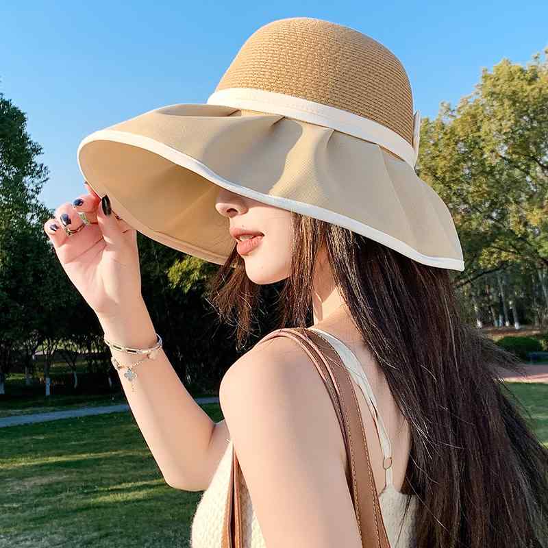 帽子 日除け 女性用 サンハット 夏 つば 大きい 折りたたみ式 サンハット 紫外線 ...