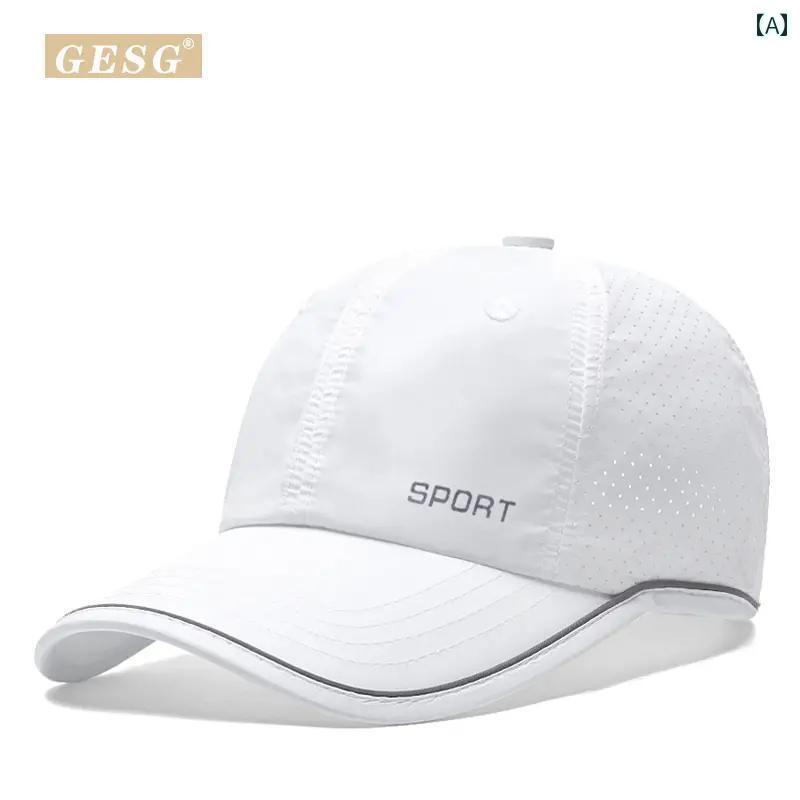 ベースボール キャップ 帽子 薄型 メッシュ 夏用 通気性 サンハット スポーツ カジュアル ダックビル ハット 女性用