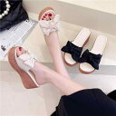 サンダル 夏 ハイヒール ウェッジヒール フラワー 女性用 防水靴底 厚底 ハイヒール レディース ミュール おしゃれ お出かけ ショッピング デイリーユース ...