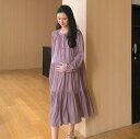 ワンピース マタニティウェア 春 おしゃれ シフォン 女性 春 妊娠 フレンチ Aライン マタニティドレス ガーリー キュート かわいい おしゃれ デイリー