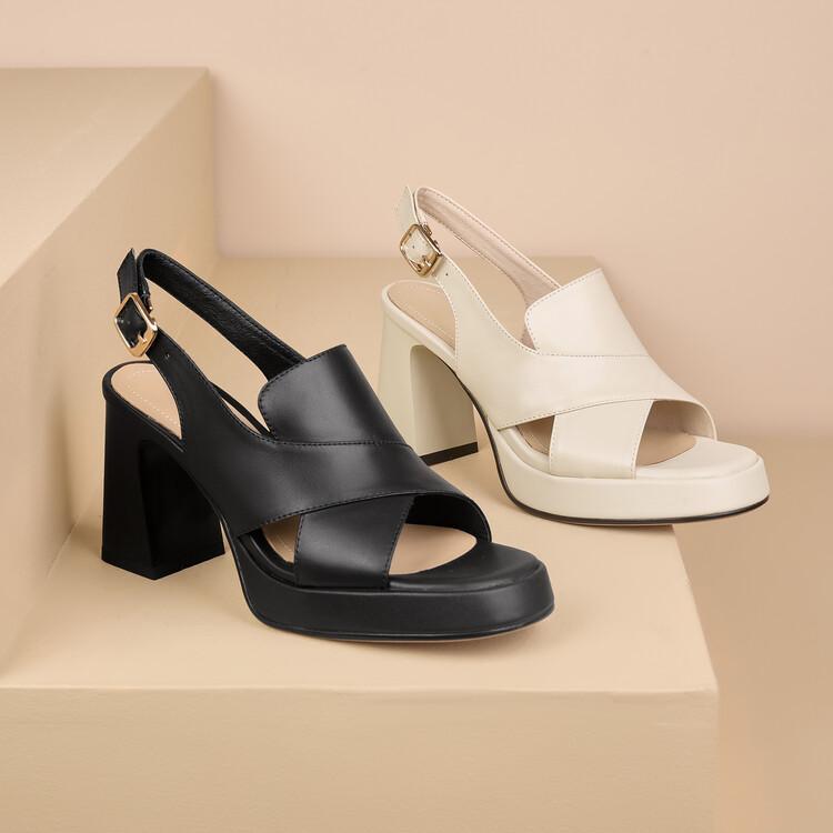 ハイヒール エレガント 厚底 レディース 快適 サンダル 夏 おしゃれ カジュアル 高級感 ストラップ シープスキン 通気性 大人っぽい