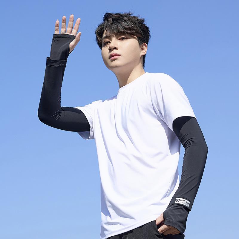 サイクリング メンズ 冷感 アームカバー スタイリッシュ 夏 アームガード シンプル UVカット 運転 ランニング アウトドア スポーツ 釣り 紫外線対策 快適