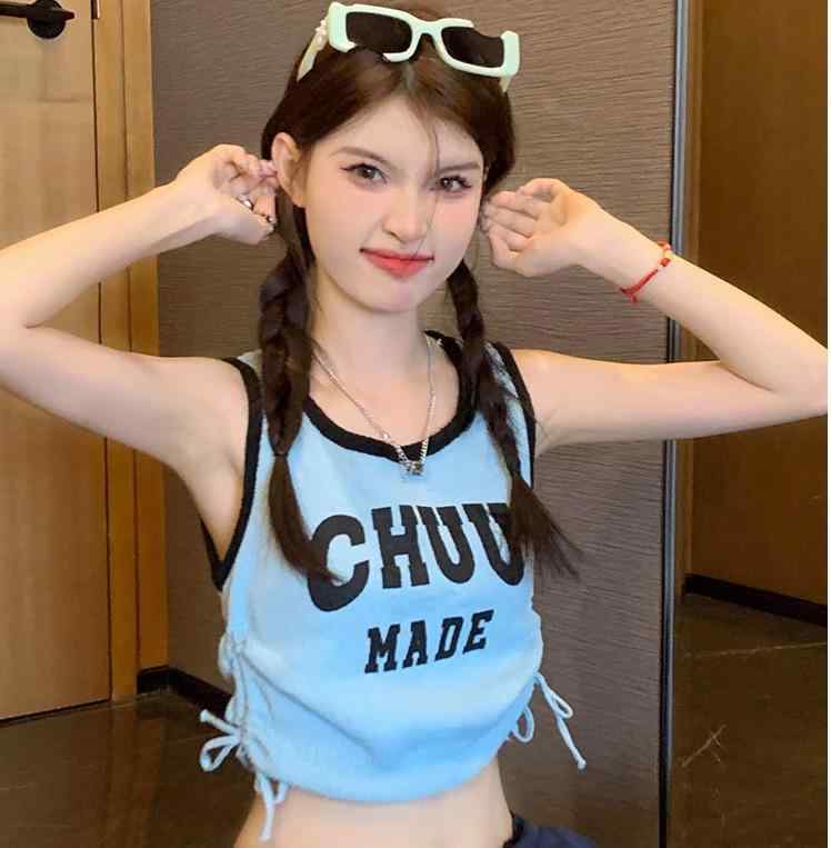 タンクトップ レディース Y2K ストリート ダンサー トップス ベスト 夏 サマーコーデ 女性 ダンス 練習..