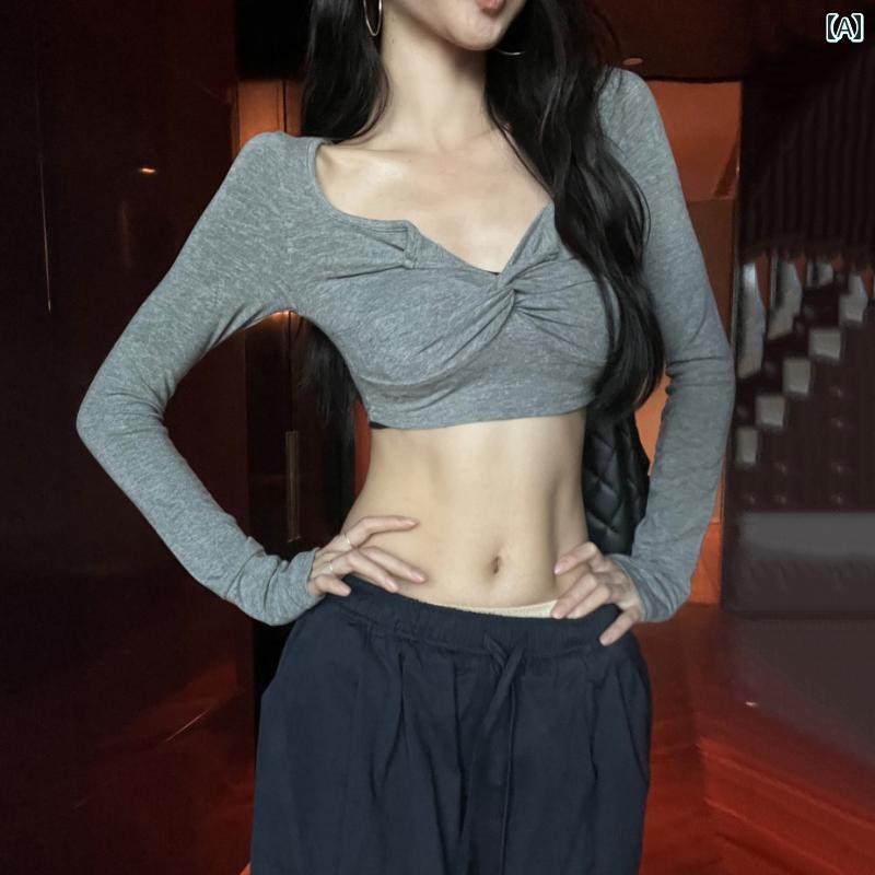 トップス レディース KPOP へそ出し パフォーマンス 衣装 セクシー Y2K 露出性 海外セレブ風 ダンス 女..