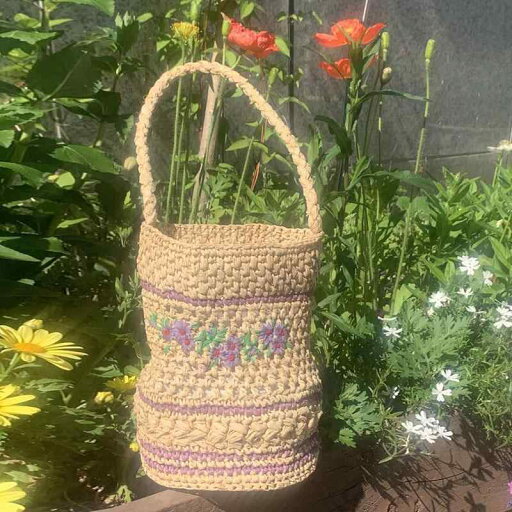 ストローバッグ ヴィンテージ フレンチ バケット バッグ 高級感 クロシェバッグ 刺繍 フラワー ハンドバッグ ビーチバッグ カジュアル おしゃれ お出かけ レジャー リゾート 休日 ビーチ バカンス旅行 ストローバッグ ヴィンテージ フレンチ バケット バッグ 高級感 クロシェバッグ 刺繍 フラワー ハンドバッグ ビーチバッグ カジュアル おしゃれ お出かけ レジャー リゾート 休日 ビーチ バカンス旅行