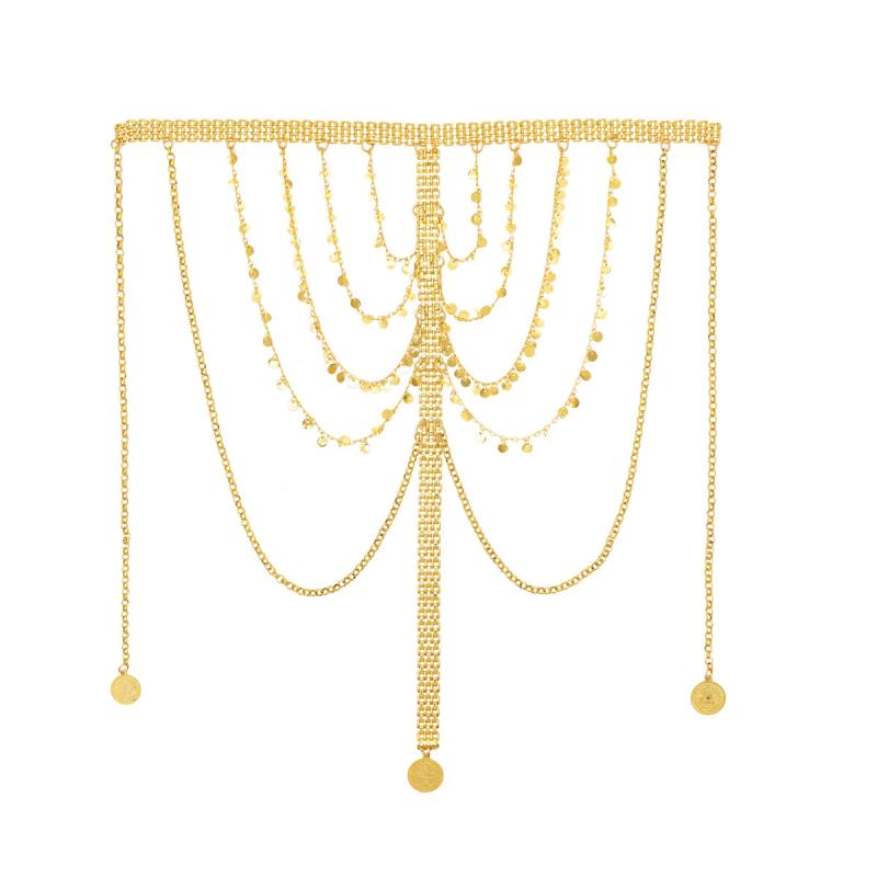 ヘッドドレス 額飾り ダンサー レディース ファッション エキゾチック 頭飾り ヘッドバンド ヘアアクセ レトロ タッセル 旅行 写真撮影 ゴールド エスニック イベント コスチューム