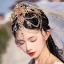 ヘッドドレス 髪飾り 額飾り エキゾチック プリンセス ヘアアクセサリー ヘッドバンド 豪華 小物 ボヘミアン タッセル 調節可能チェーン ダンサー ティアラ風 ゴージャス きれいめ