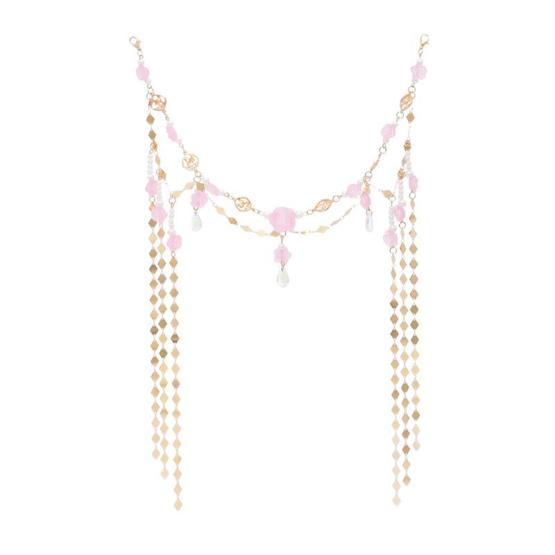 ヘッドドレス 額飾り エキゾチック 西洋 ダンサー ヘッドバンド レトロ ビンディ タッセル 花 髪飾り アクセサリー レディース コスプレ フェス イベント 写真撮影 エスニック 民族衣装