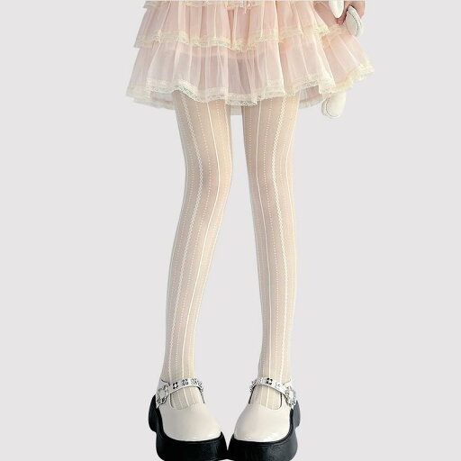 ロリータ ストッキング レディース タイツ パンスト ガーリー キュート かわいい ストライプ 夏 薄手 ロリータ ストッキング レディース タイツ パンスト ガーリー キュート かわいい ストライプ 夏 薄手