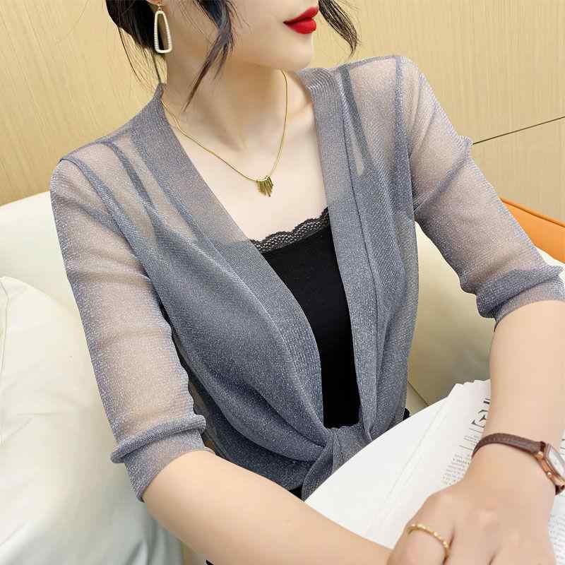 レディース カーディガン 夏 スモール ショール ジャケット メッシュ ショート アウター 大きいサイズ レース UV対策 冷房対策 エレガント フェミニン おしゃれ 上品