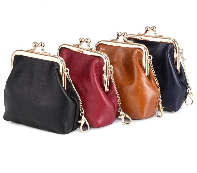 小銭入れ レディース コインケース レトロ 牛革 収納 コンパクト レザークラフト 携帯便利 シンプル