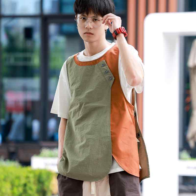 ベスト エプロン キッチン カフェ ユニフォーム 防水 メンズ レディース 速乾 作業着 通気性 フィット感 ポケット スタイリッシュ