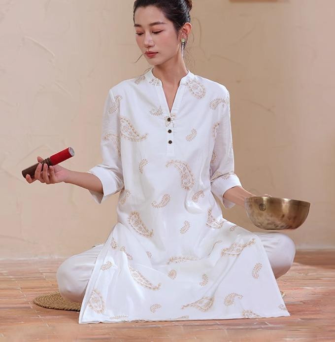 瞑想服 ヨガ レディース ゆったり オールシーズン リラックスタイム 禅 ダンス スピリチュアル 快適 フ..