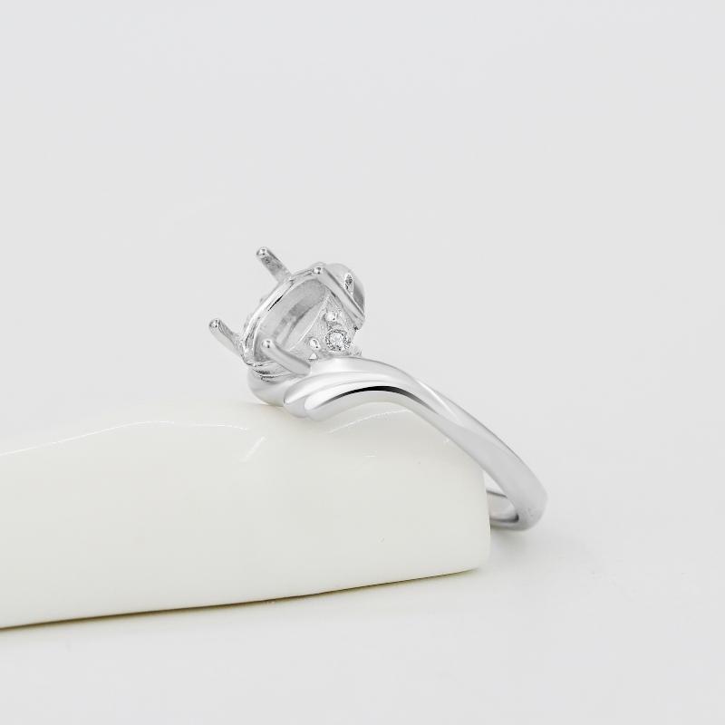 アクセサリー指輪 空枠 はめ込み 空リング ホルダー 台座 インレイ 象嵌 ハンドメイド クラフトジュエリー 調節可能 男女兼用 クラシック フェミニン おしゃれ かわいい エレガント ギフト(4)