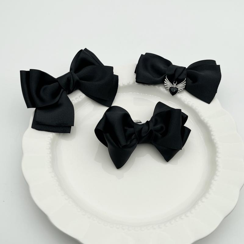 シューズクリップ パンプス 靴飾り レディース ファッション 韓国 スタイル 軽量 ブラック リボン 取り外し可能 クリップ バックル ビジュー ラインストーン デコパーツ アレンジ エレガント 可愛らしさ