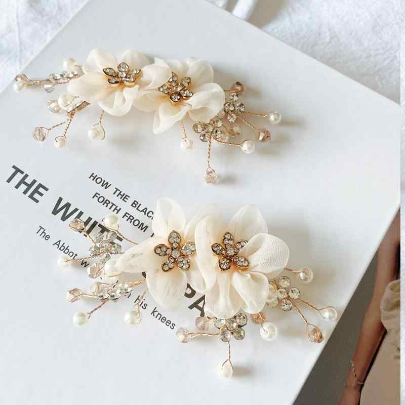 靴 飾り パンプス アクセサリー 梅の花 バックル ビジュー ハイヒール フラットシューズ 取り外し可能 ..