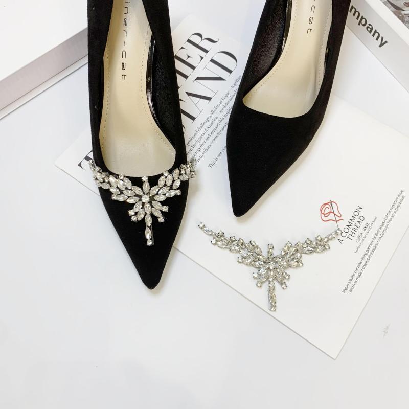 靴 飾り パンプス アクセサリー 高級感 ラインストーン アクセ ハイヒール DIY素材 ビジュー ブーツ レディース デコパーツ アレンジ 個性派 エレガント パーティー スタイリッシュ