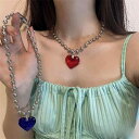 レディース アクセサリー アメリカ ラブ アクリル ペンダント クール Y2K ホットガール ユニセックス ネックレス おしゃれ エレガント パーティー アーバン スタイリッシュ ラグジュアリー