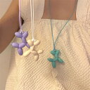 アクセサリー ロープ バルーン ドッグ ペンダント ネックレス 女性 セーター チェーン 個性 ヒップホップ おしゃれ エレガント クール パーティー アーバン スタイリッシュ ラグジュアリー