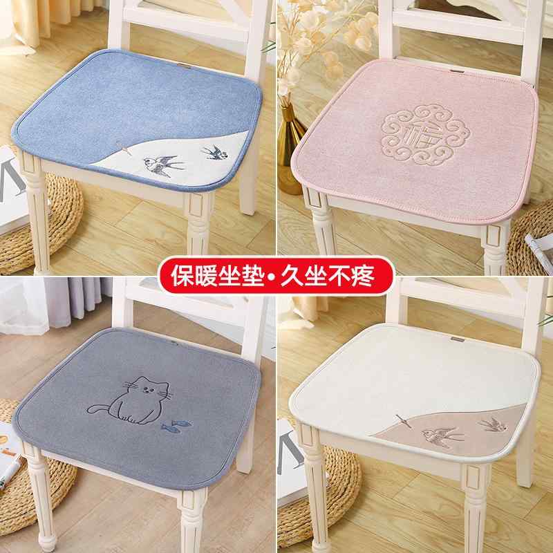 ダイニングチェア クッション マット 座布団 猫 学習椅子 オフィスチェア スツール 回転椅子 四角 柔ら..