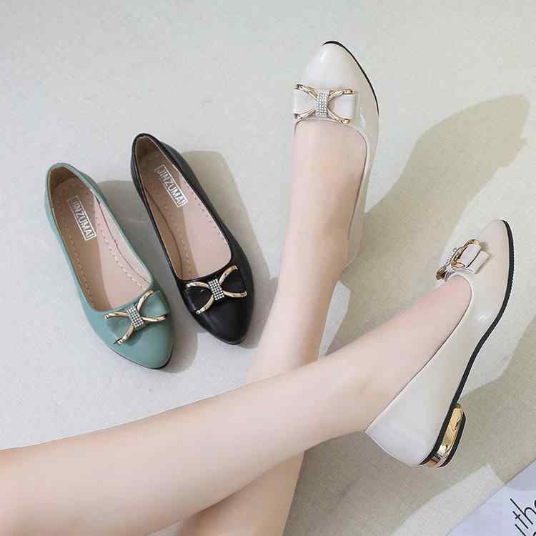 婦人靴 パンプス 春秋 ソフト ソール 表面 滑り止め ママ シューズ レディース 快適 浅口 ビジネス オフィス エレガント ファッション性